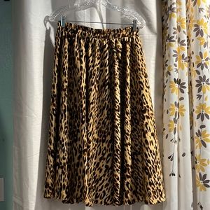 Cheetah print skirt